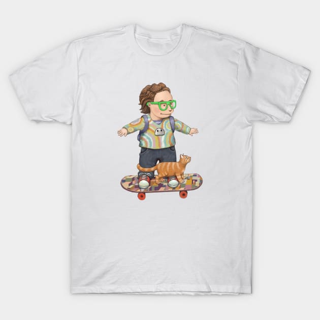 Skateboarding T-Shirt by vian